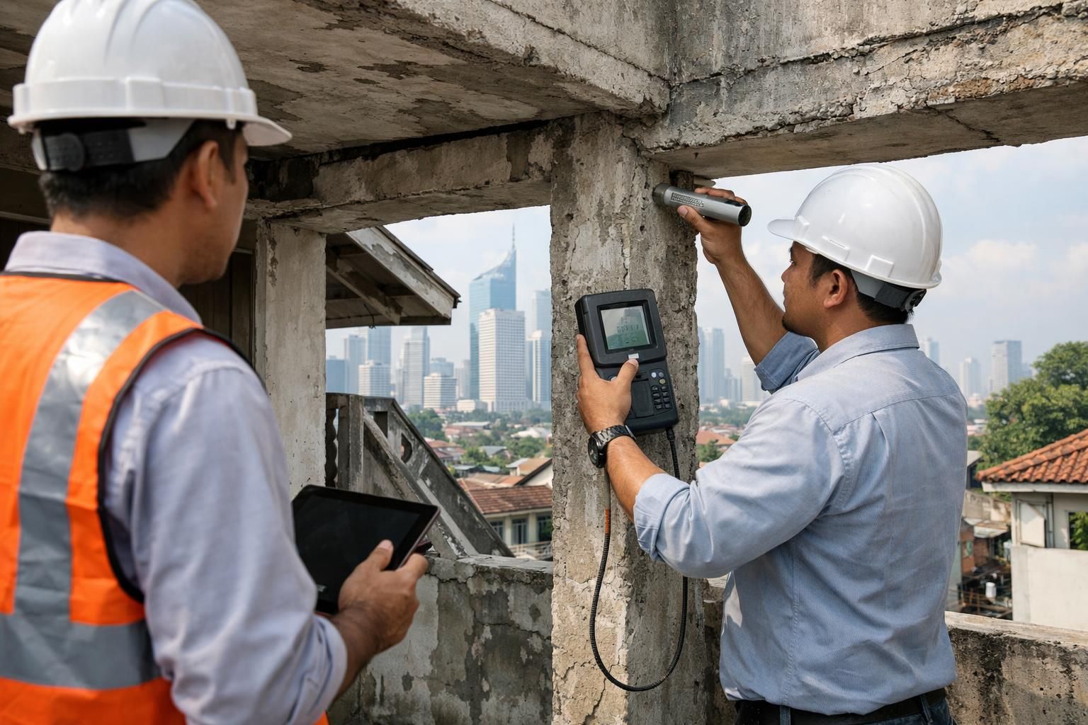 analisis mendalam struktur bangunan di jakarta sebelum renovasi properti untuk memastikan keamanan dan kualitas konstruksi.
