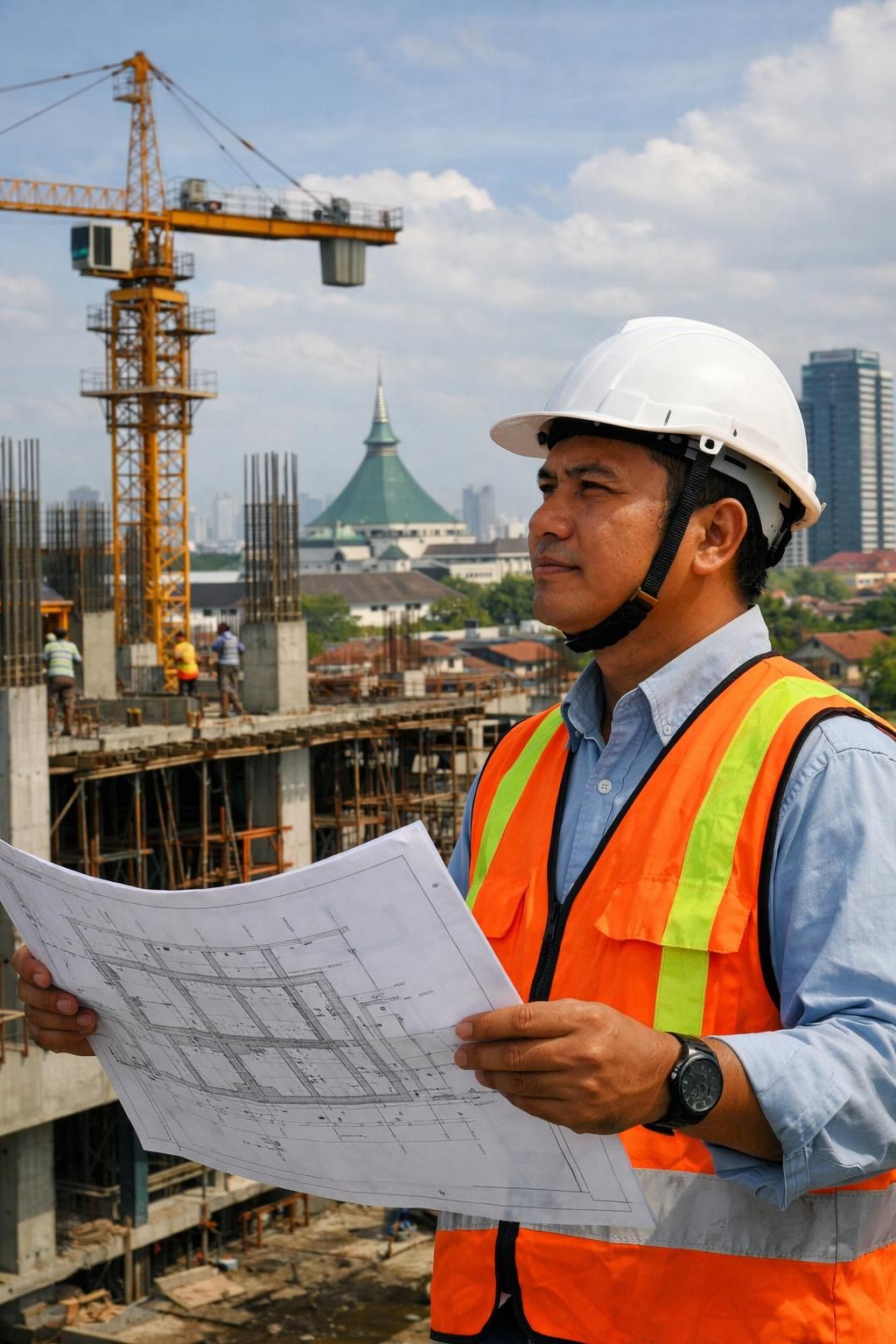 temukan insinyur sipil profesional di surabaya yang ahli dalam konstruksi gedung komersial untuk proyek anda.