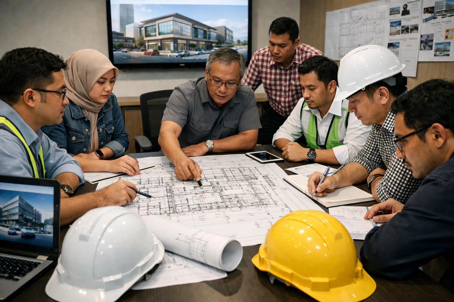 perusahaan konsultan teknik terpercaya di surabaya yang spesialis dalam proyek bangunan komersial, menyediakan solusi desain dan manajemen konstruksi profesional.